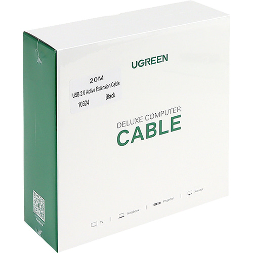 유그린 USB 2.0 연장 무전원 리피터 케이블 20m U-10324