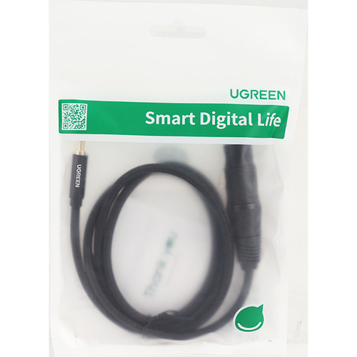 유그린 XLR 캐논 잭 (암) - 3.5mm 스테레오 마이크 케이블 1m U-20763