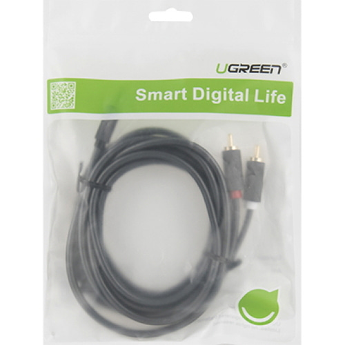 유그린 3.5mm AUX 스테레오 to RCA 2선 케이블 3m U-10512