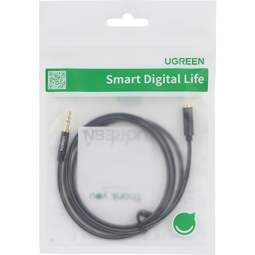 유그린 3극 3.5mm 스테레오 연장 AUX 케이블 1m U-60220