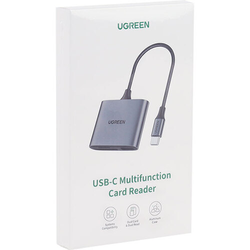 유그린 카드리더기 USB C타입 to Micro SD+SD+USB-A U-80798