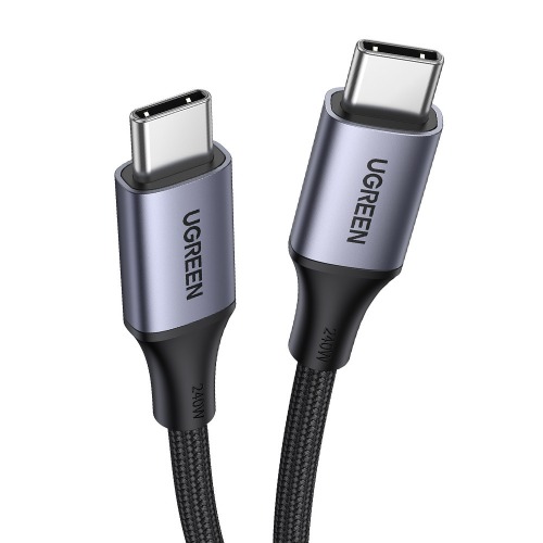유그린 C to C 타입 240W 5A PD 고속 충전 패브릭 케이블 2m U-90440