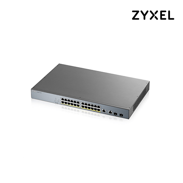 자이젤 GS1350-26HP 26포트+2SFP 스마트 관리형 PoE 스위칭허브