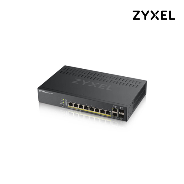 자이젤 GS1920-8HP 8포트+2UTP,SFP 기가비트 PoE+ 스마트 스위칭허브