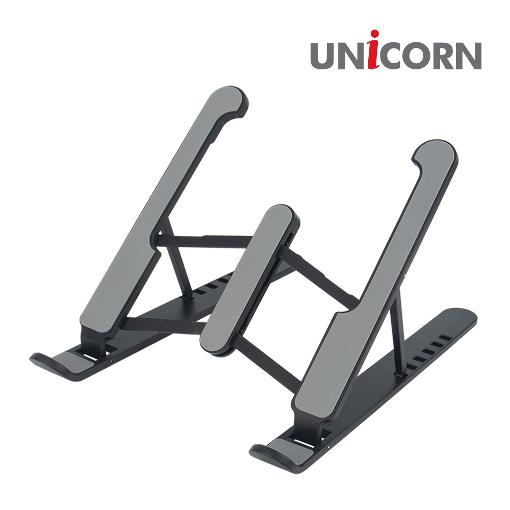 유니콘 LP-200B 휴대용 노트북거치대 받침대 접이식 6단높이조절