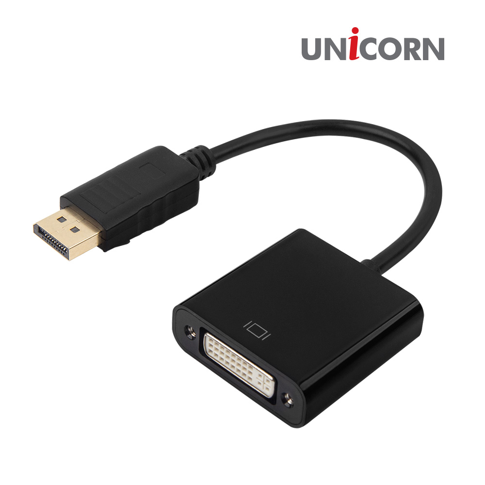 유니콘 DC-200DVI DP to DVI 컨버터 변환케이블