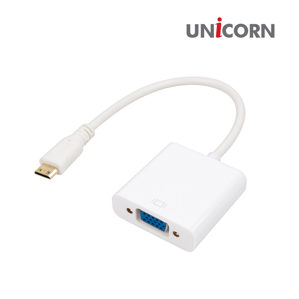 유니콘 CV-700 미니HDMI TO VGA 변환컨버터장비