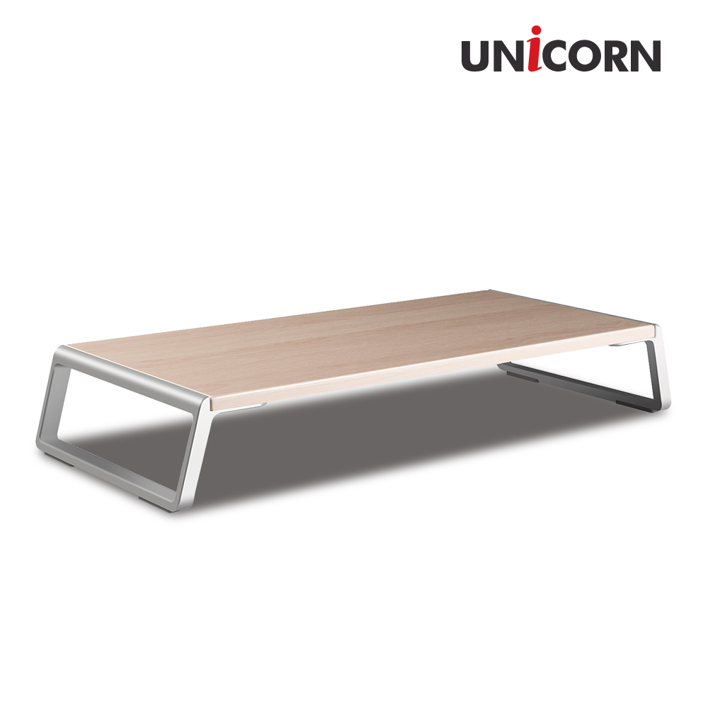 유니콘 UM-WD07 원목 알루미늄 프리미엄 모니터받침대 노트북거치대