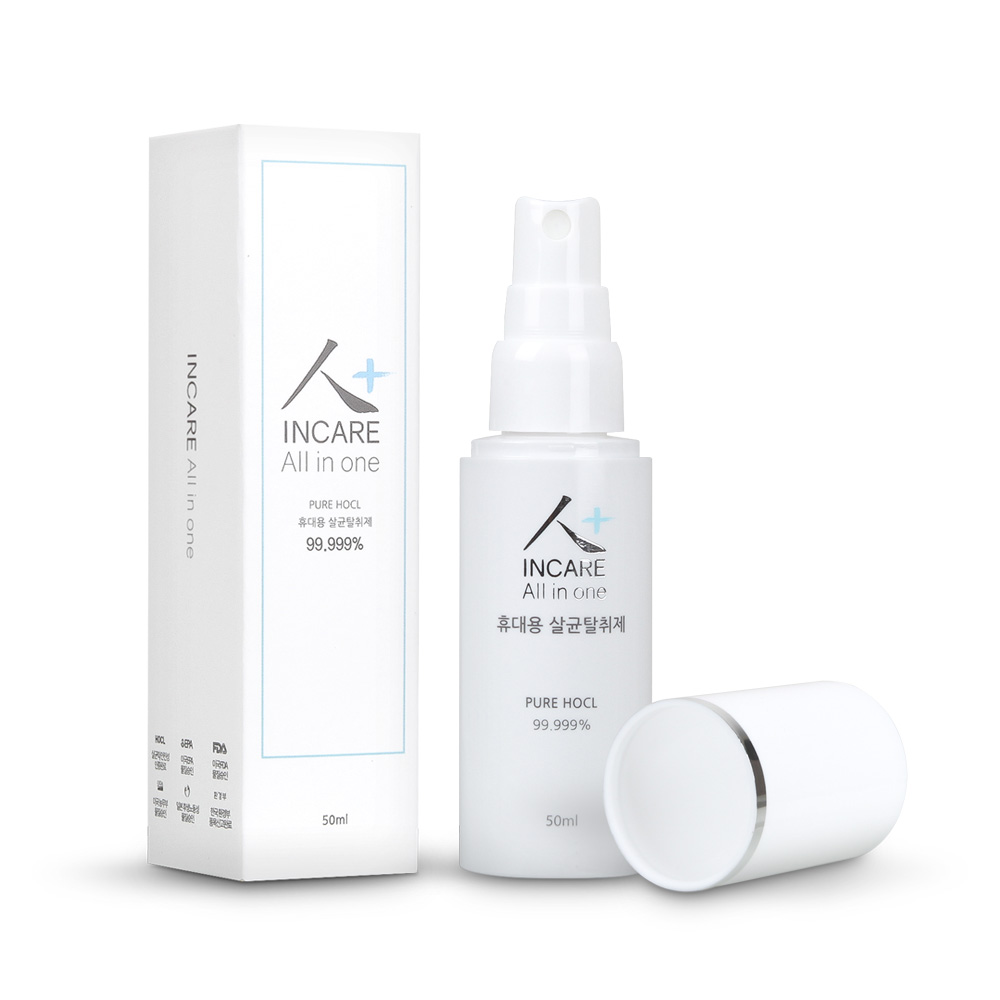 인케어 올인원 살균 소독 스프레이 휴대용 50ml