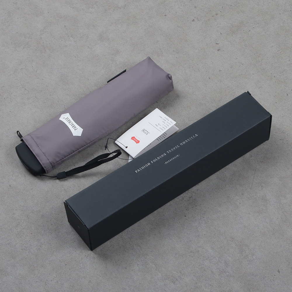 파라체이스 초경량 3단 우산 비비드플랫 슬림 사각 3226 그레이