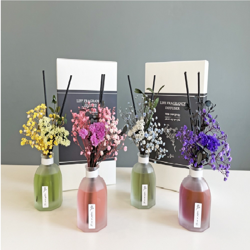 나모라 꽃집향 디퓨저 호텔디퓨저 프리저브드 분홍안개꽃 베아트리스 100ml