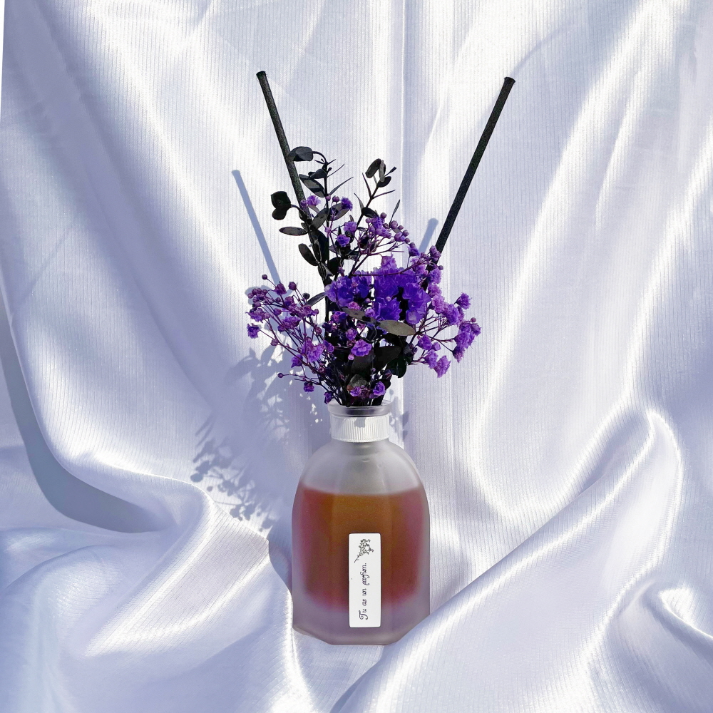 나모라 섬유유연제 디퓨저 호텔디퓨저 프리저브드 보라색 안개꽃 퓨어코튼 100ml