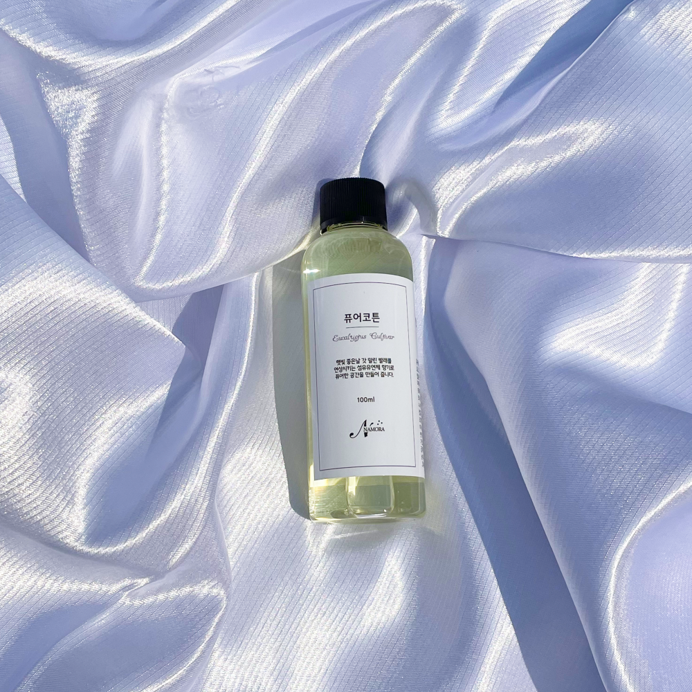 나모라 퓨어코튼 디퓨저 100ml 리필용 섬유유연제향 호텔디퓨저 프리저브드 보라색 안개꽃