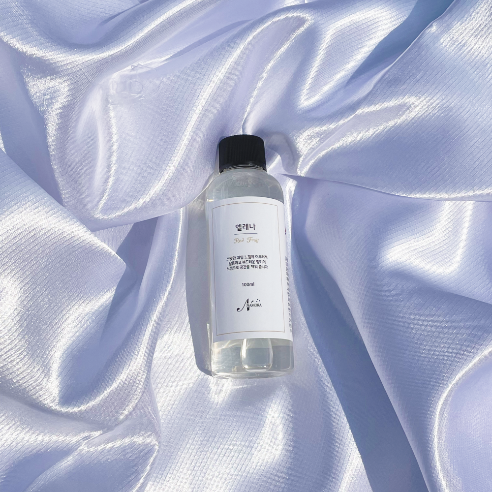 나모라 엘레나 디퓨저 100ml 리필용 과일향 호텔디퓨저 프리자브드 노란색 안개꽃