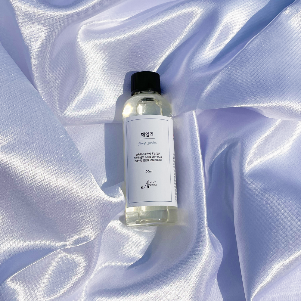 나모라 헤일리 디퓨저 100ml 숲속향 호텔디퓨저 프리저브드 파란색 안개꽃
