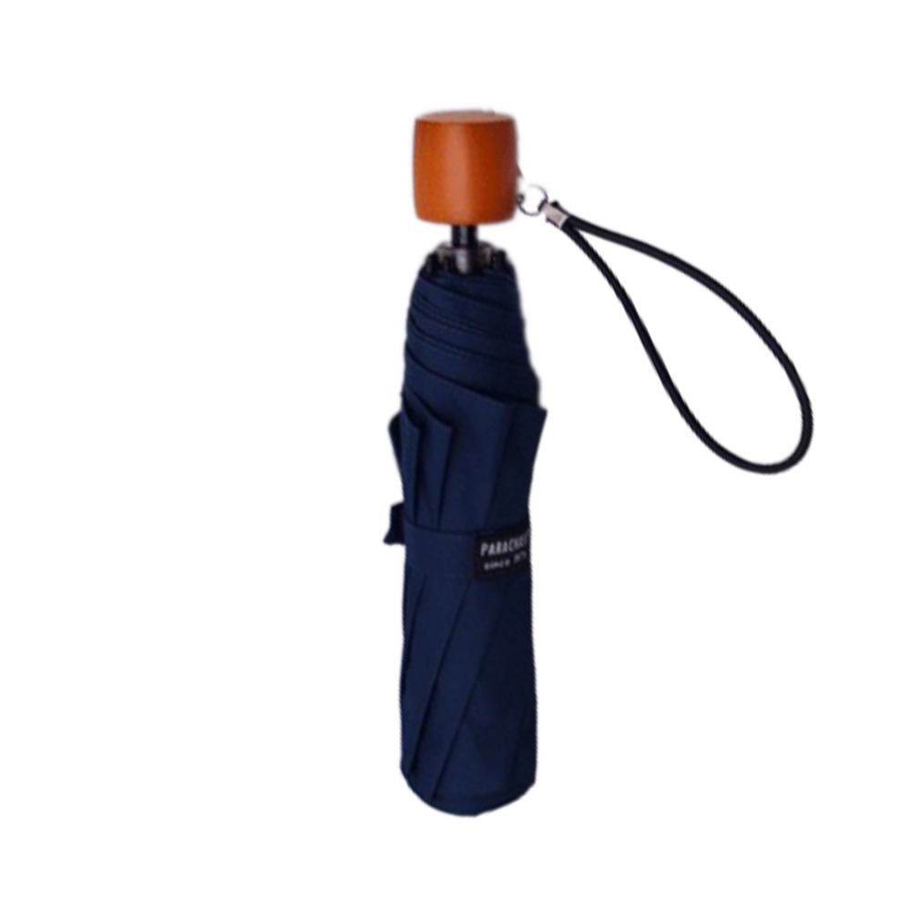 파라체이스 D3223NV 네이비 3단 자동우산 우드손잡이 100cm 8살 367g