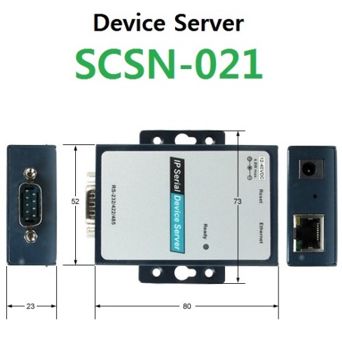 SCSN-021 1Port RS-232/422/485 Device Server