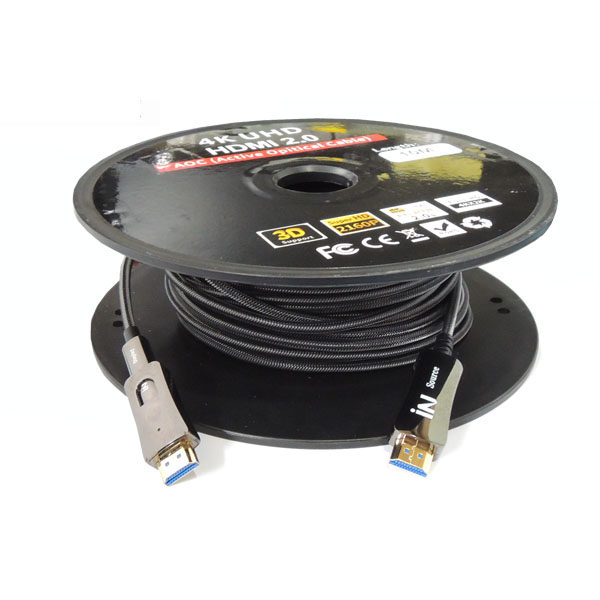 배관용 분리형 HDMI 2.0 AOC 하이브리드 50M