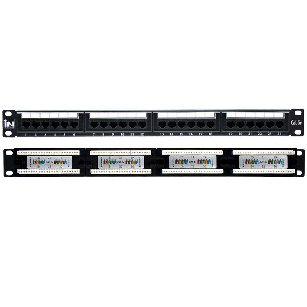 보급형 CAT.5E UTP 24포트 패치판넬