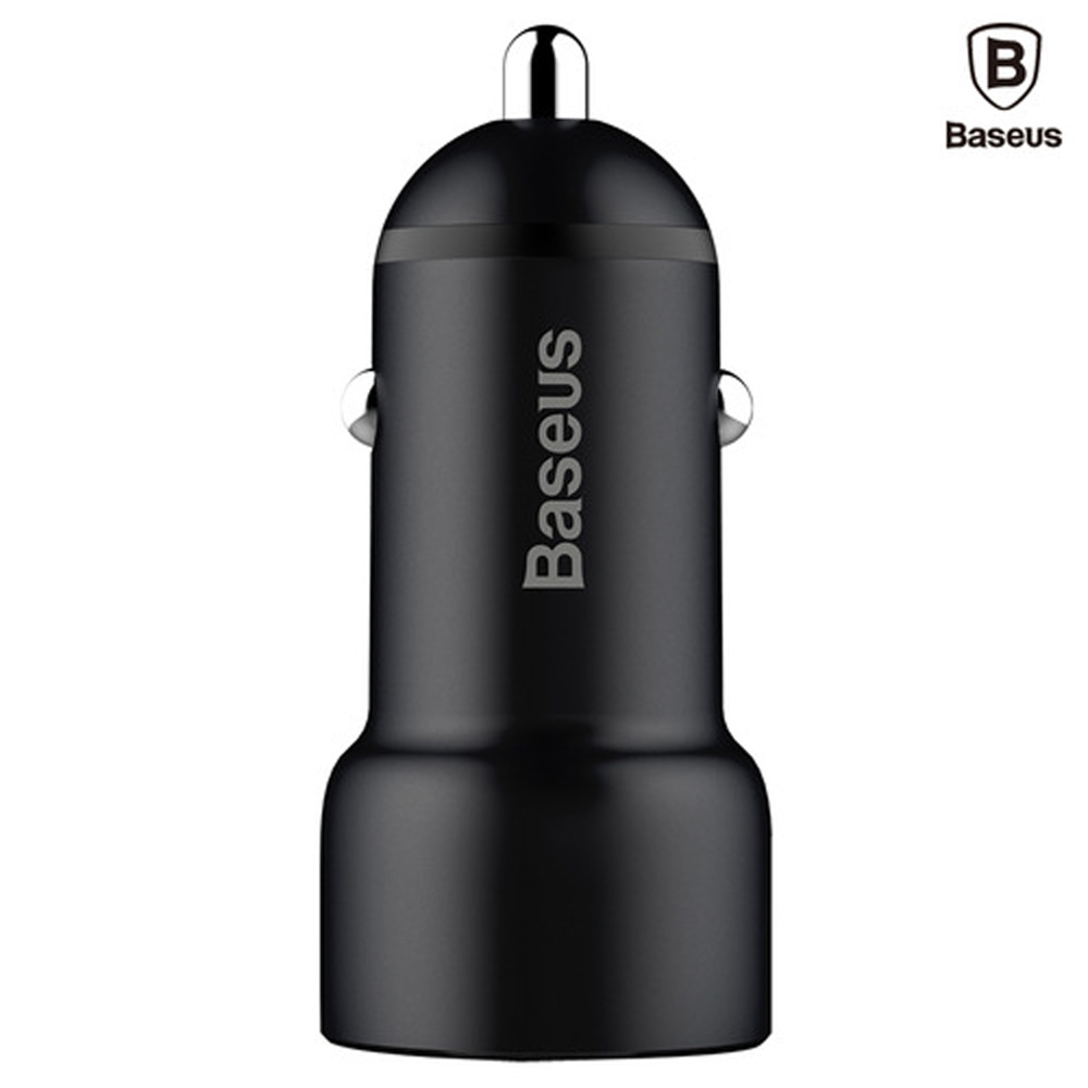 BASEUS 차량용 USB 듀얼포트 충전시거잭 3.4A 블랙