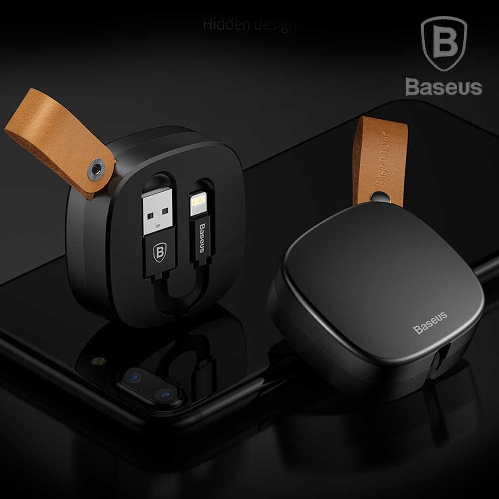 BASEUS MFI인증 아이폰용 충전 데이터 릴케이블 레드