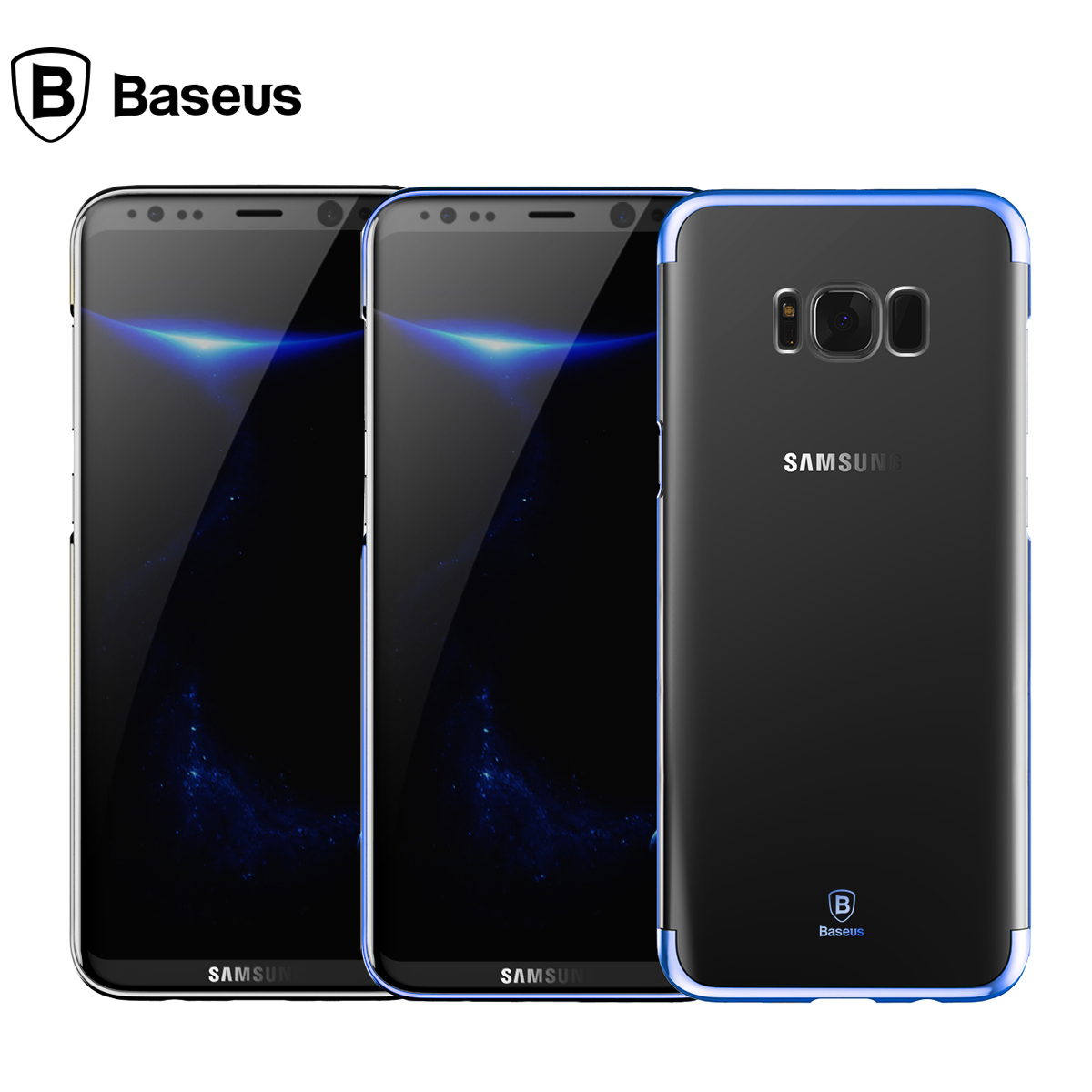 베이스어스 글리터 케이스 갤럭시S8+ 블랙