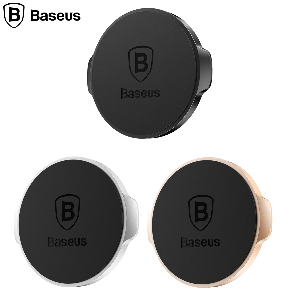 베이스어스 플랫타입 마그네틱거치대 블랙