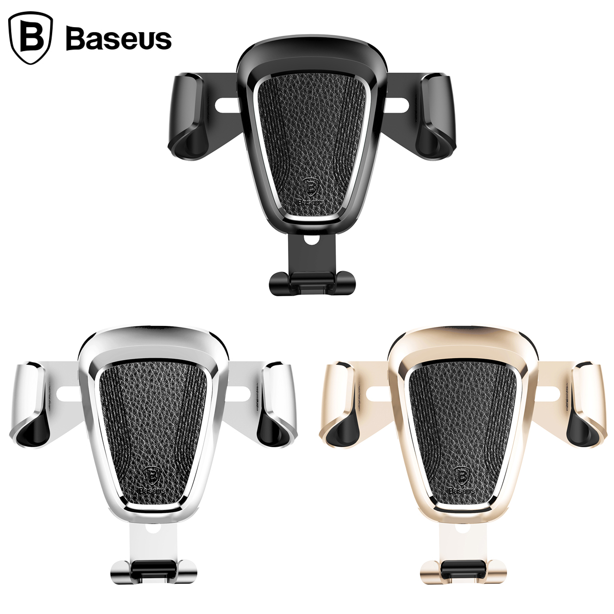 베이스어스 메탈타입 그래비티 카 마운트 실버