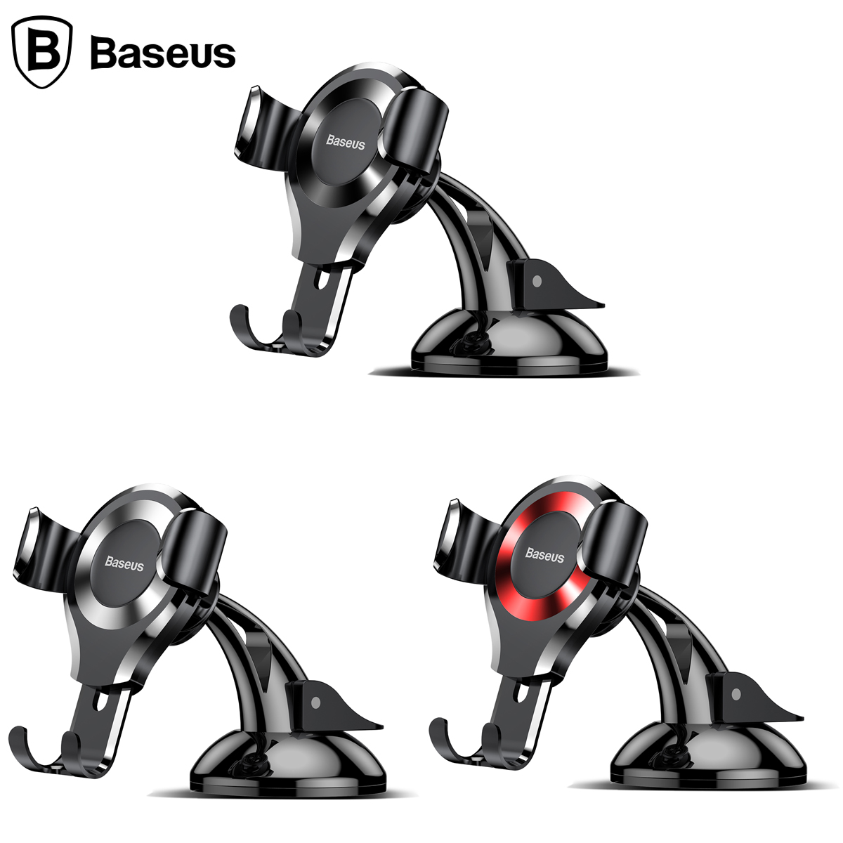 베이스어스 대시보드형 그래비티 거치대 블랙