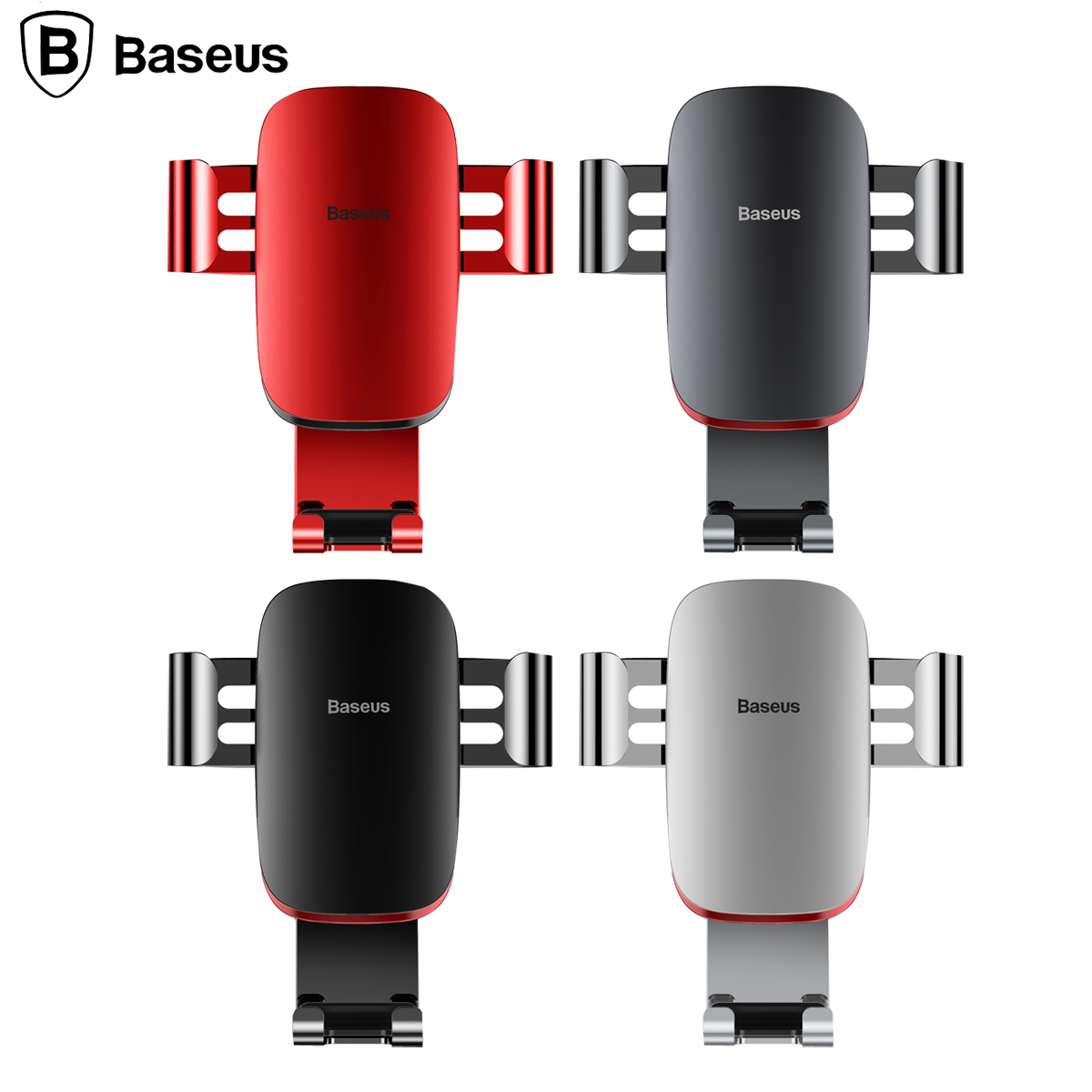 베이스어스 메탈에이지 그래비티 카 마운트 (레드)