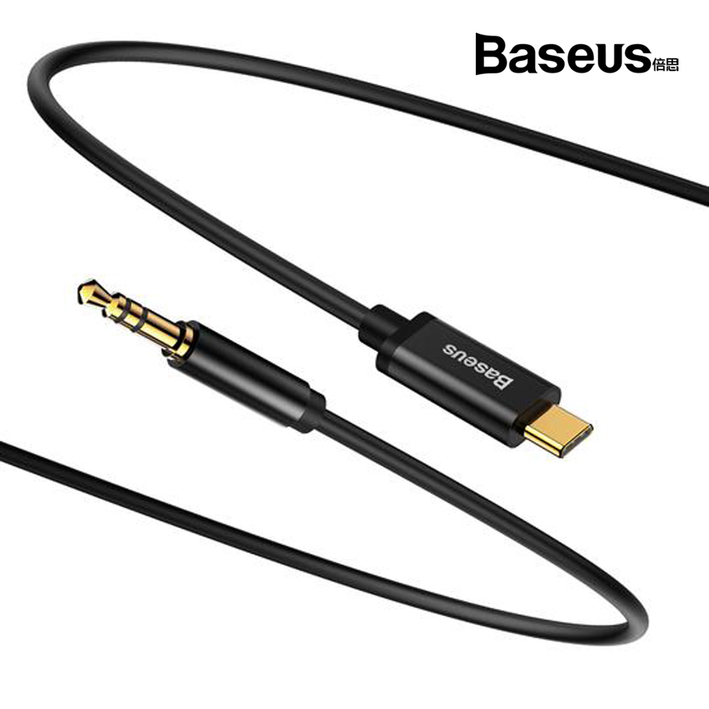 베이스어스 C타입 3.5mm AUX 스테레오 케이블 M01 (블랙)