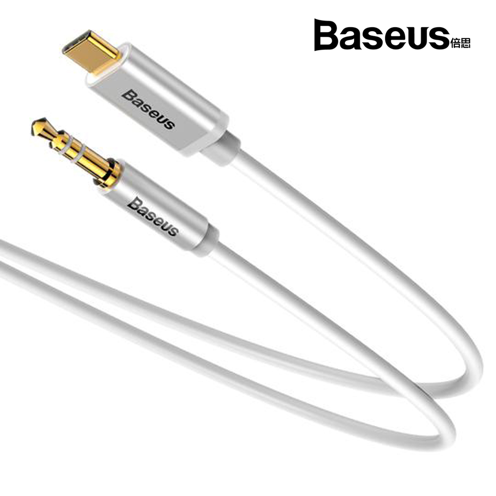 베이스어스 C타입 3.5mm AUX 스테레오 케이블 M01 (화이트)