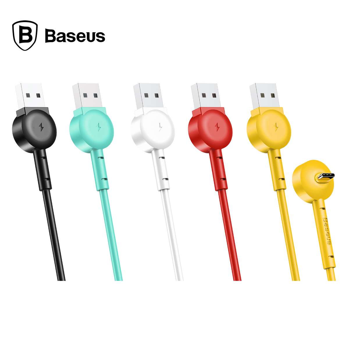 베이스어스 마루코 거치기능 C타입 케이블 2.1A 1M (화이트)