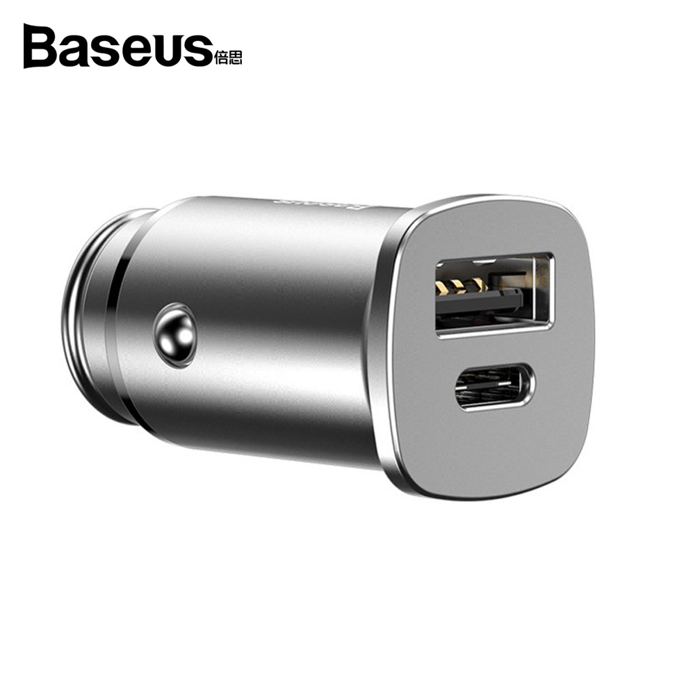 베이스어스 퀄컴 4.0+ PD 3.0 PPS 차량용 듀얼포트 충전기 (화이트)