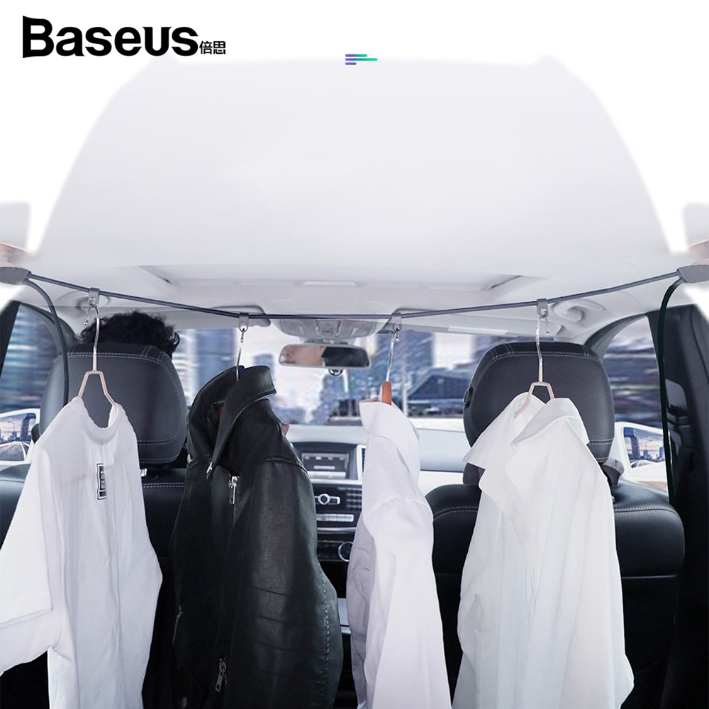 베이스어스 다용도 고탄성 멀티후크 빨랫줄 (블랙)