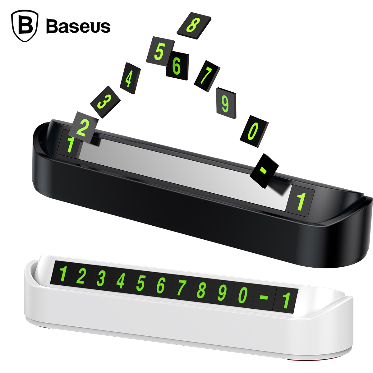 베이스어스 프리미엄 주차번호판 (화이트)