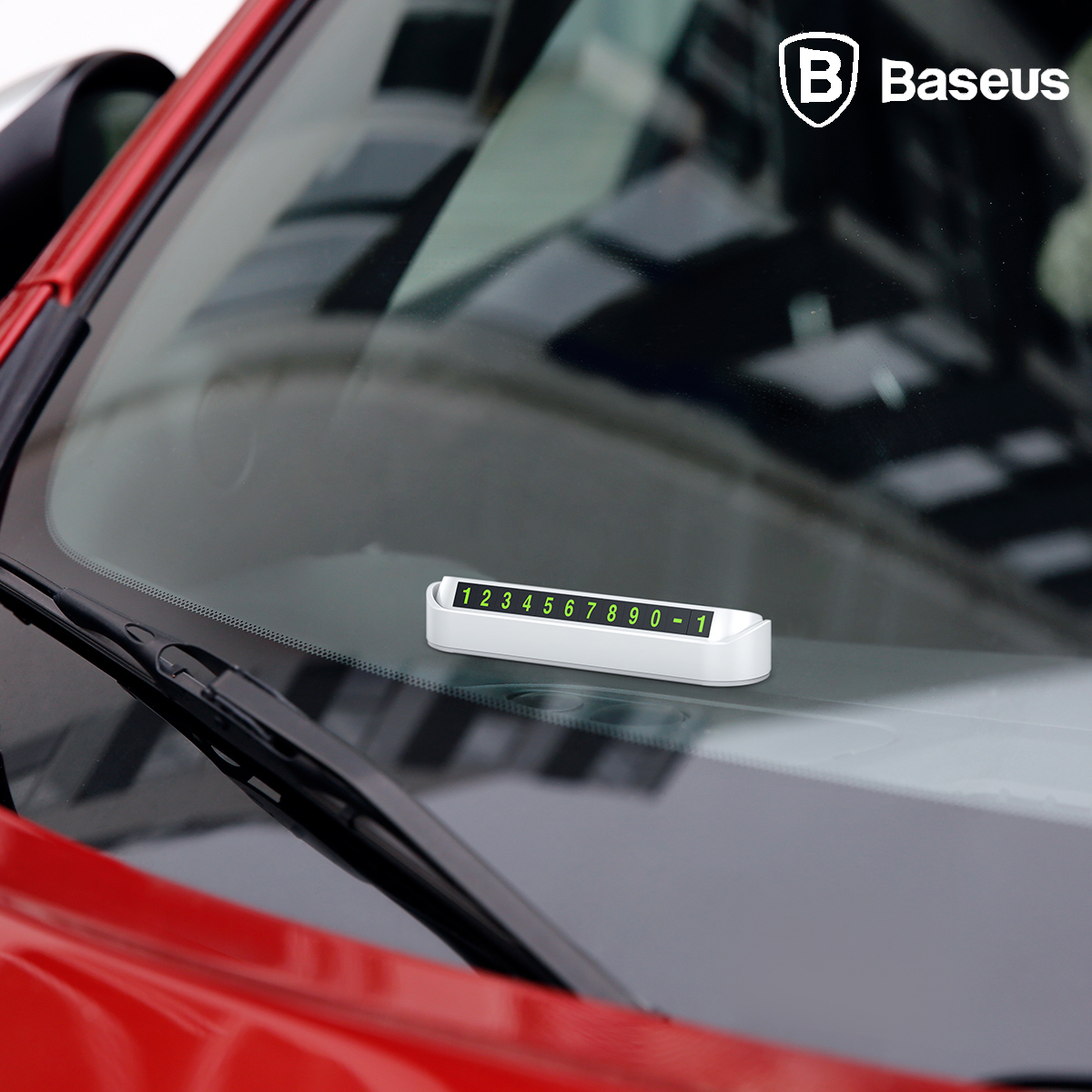 베이스어스 프리미엄 주차번호판 (화이트)