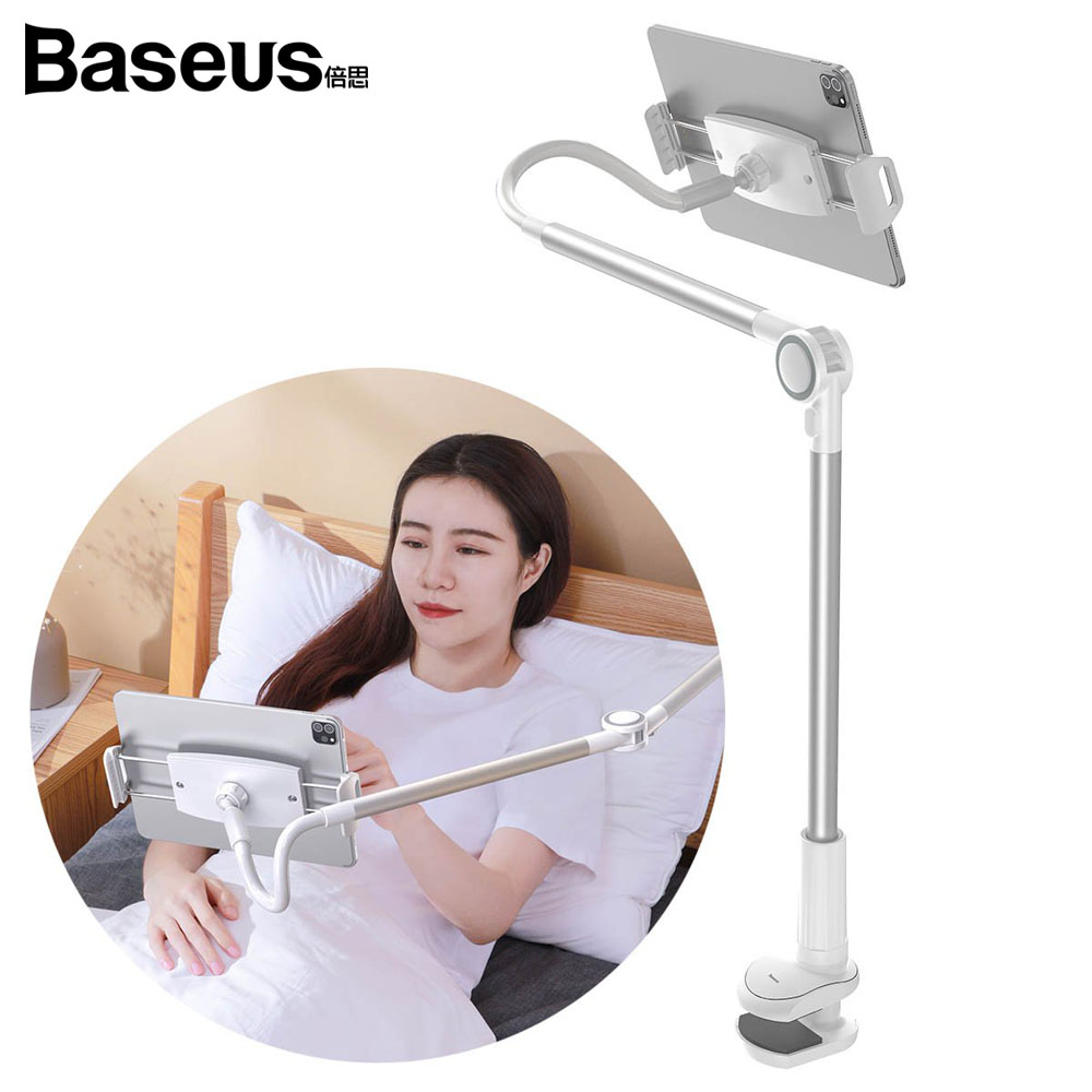 베이스어스 태블릿 스마트폰 레이지 자바라 거치대 실버