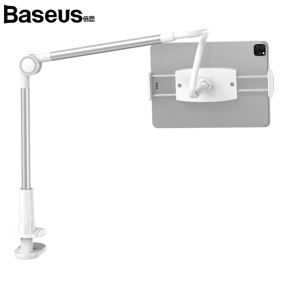 베이스어스 태블릿 스마트폰 레이지 자바라 거치대 실버