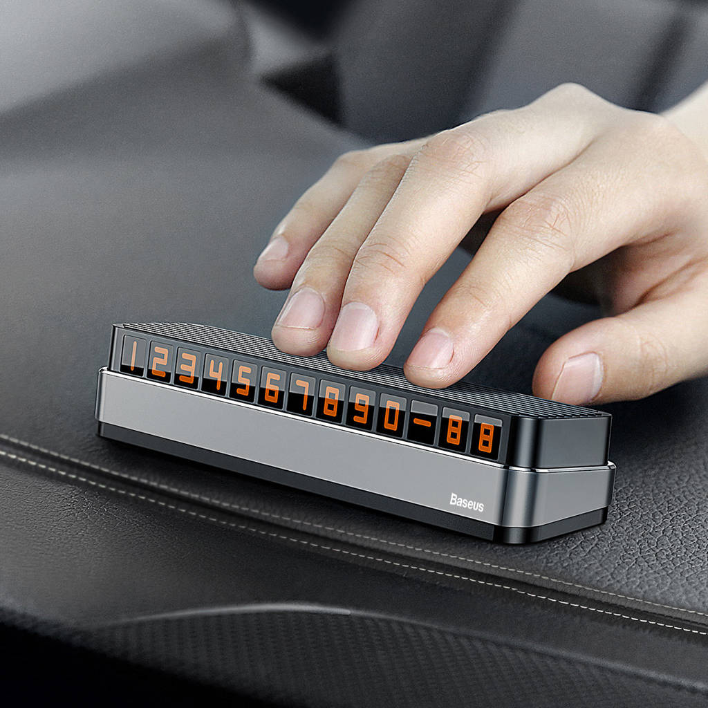 베이스어스 문라이트 박스 주차번호판 그레이