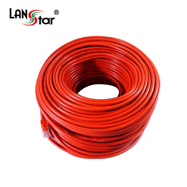 UTP 랜케이블 , CAT.5E, BOX, 100M , Red, 24AWG BOA