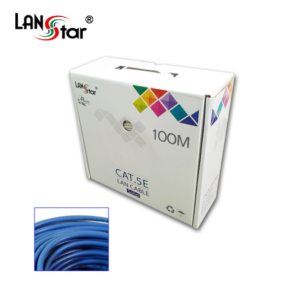 UTP 랜케이블 , CAT.5E, BOX, 100M , Blue, 24AWG BOA