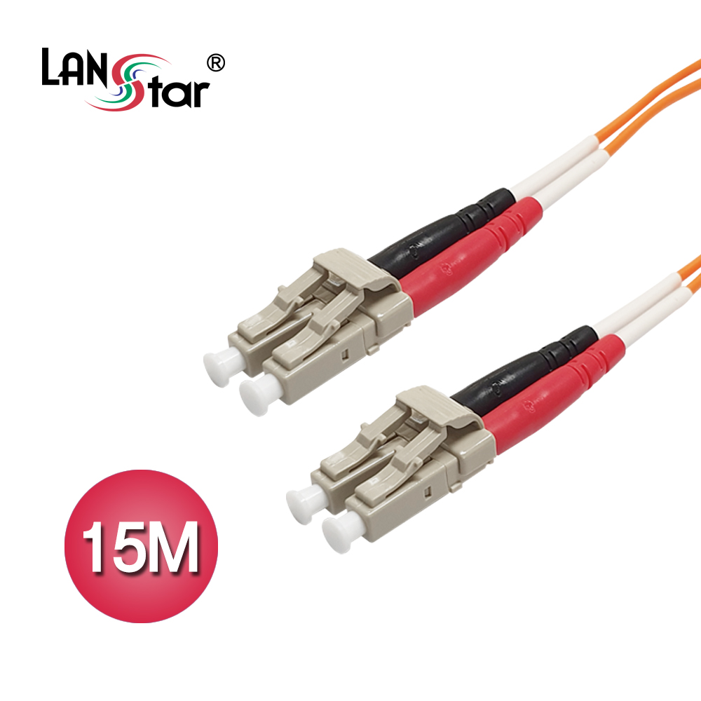 광케이블, 멀티모드(M／M), LC-LC, 15M 주황