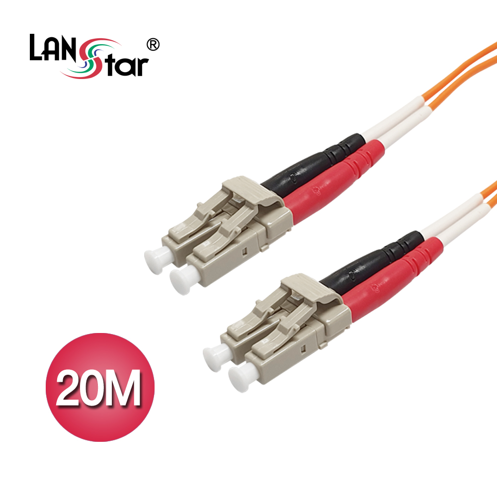 광케이블, 멀티모드(M／M), LC-LC, 20M 주황