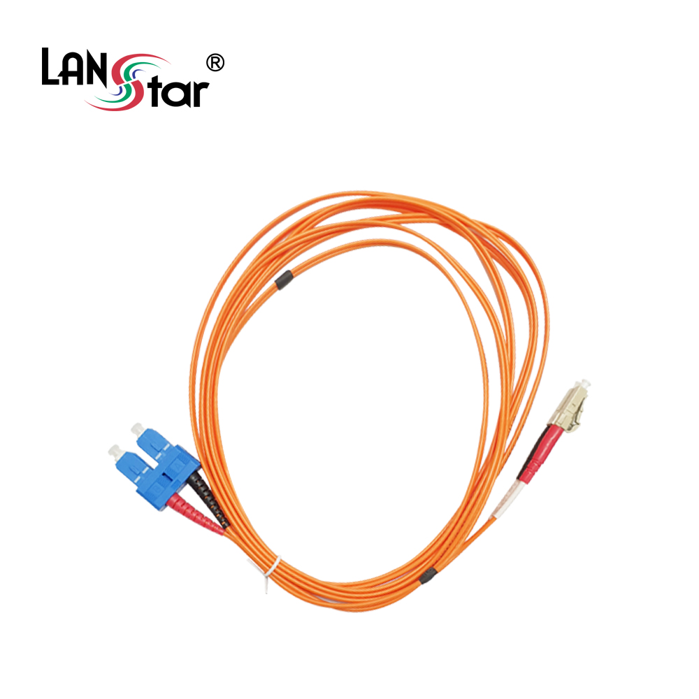 광케이블, 멀티모드(M／M), SC-LC, 20M 주황