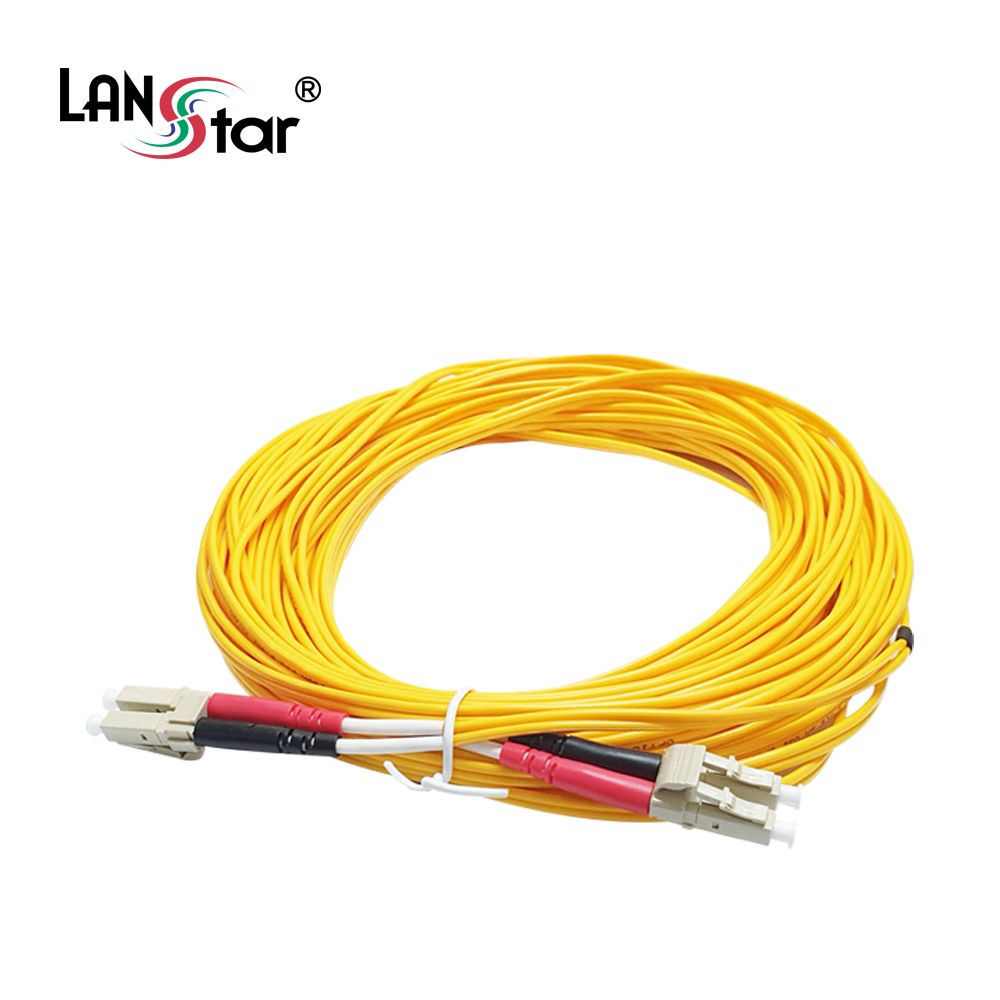 광케이블, 싱글모드(S／M), LC-LC, 10M 노랑색