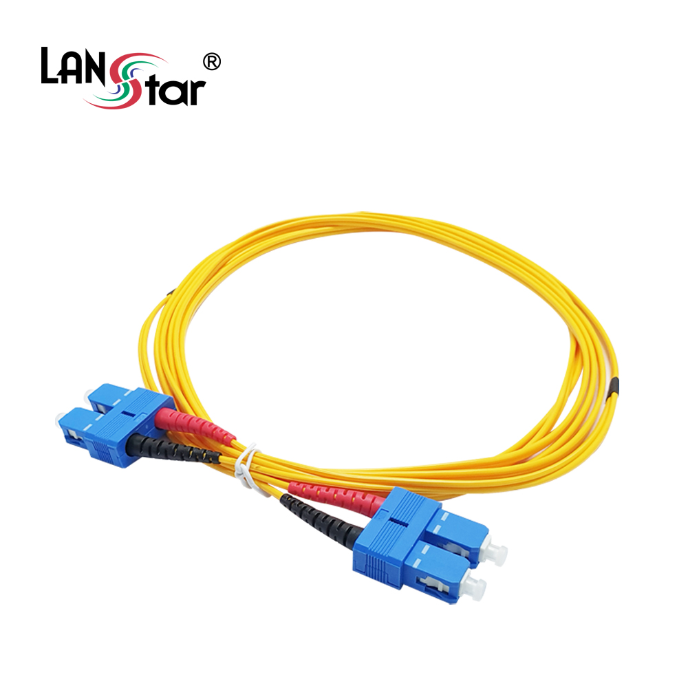 광케이블, 싱글모드(S／M), SC-SC, 15M 노랑색