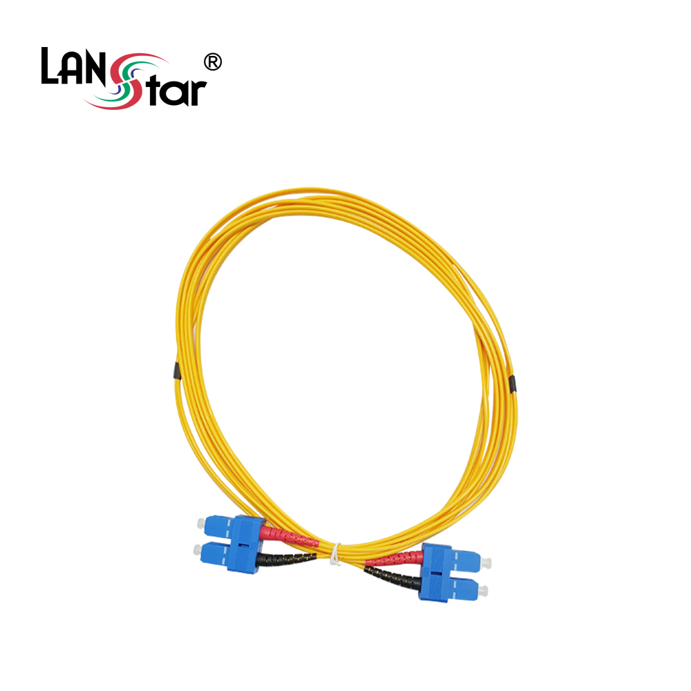 광케이블, 싱글모드(S／M), SC-SC, 20M 노랑색