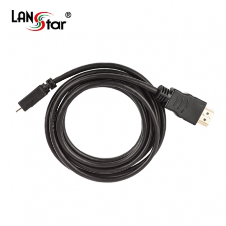 D[10242]HDMI 마이크로케이블, HDMI A／M-Micro D／M,4K 60Hz, 1.5M