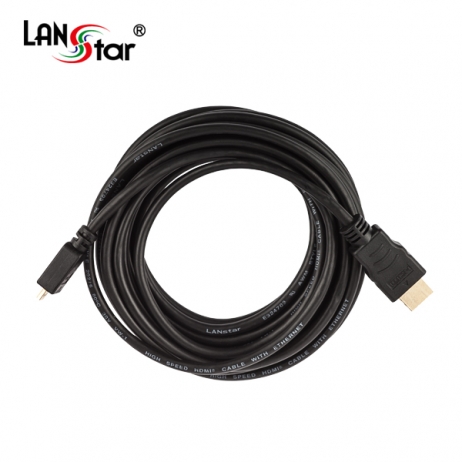 D[10244]HDMI 마이크로케이블, HDMI A／M-Micro D／M, 4K 60Hz, 5M